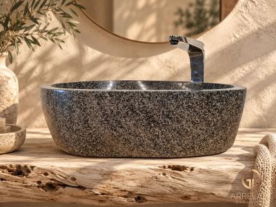 LAVABO CON PIEDRA DE RIO NATURAL MICHEL