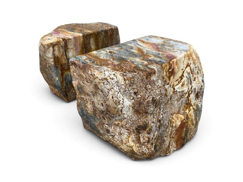 TAULA AMB POTES DE PEDRA