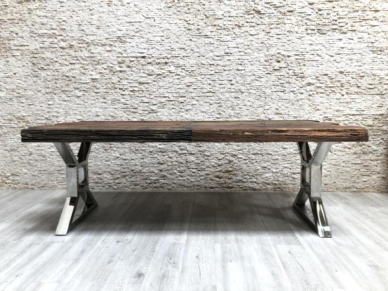 MESA DE COMEDOR VIGAS MADERA BURANO