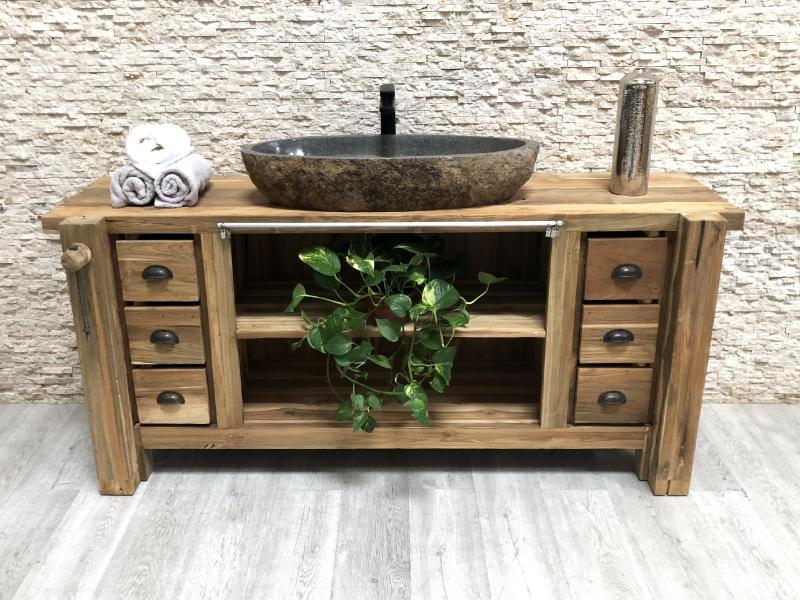 Mueble de baño Sicilia madera teca