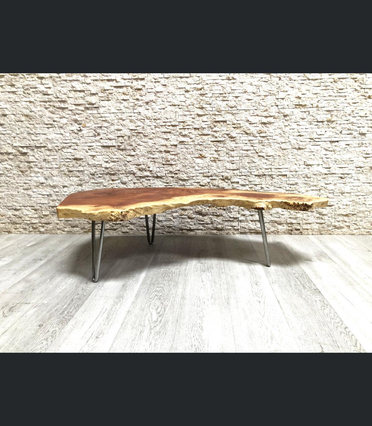 EXOTIC WOODEN COFFEE TABLE DANA