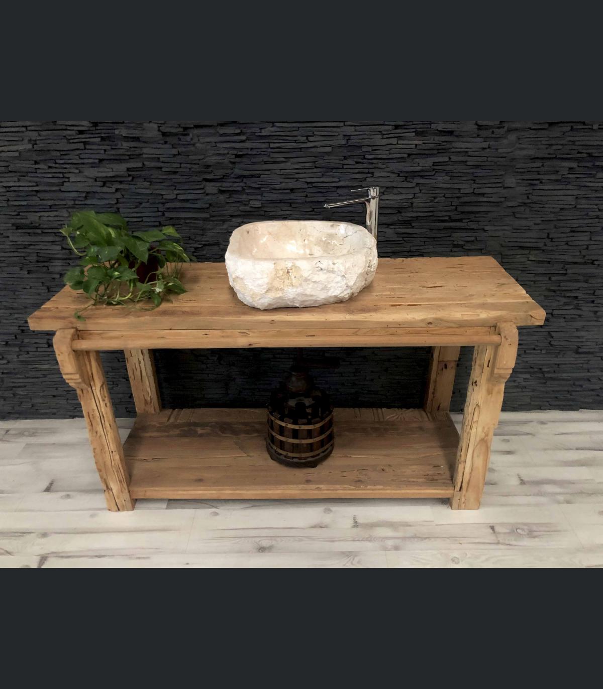 LAVABO DE PIEDRA NATURAL BLANCO GRIEGO Muebles de