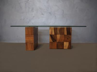 MESA CENTRO PATAS DE CUBO