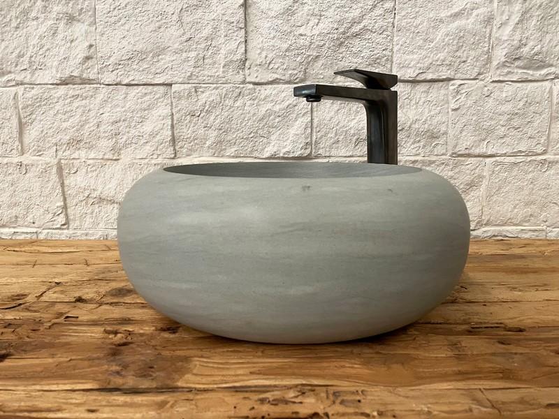 STONE WASHBASIN AQUA