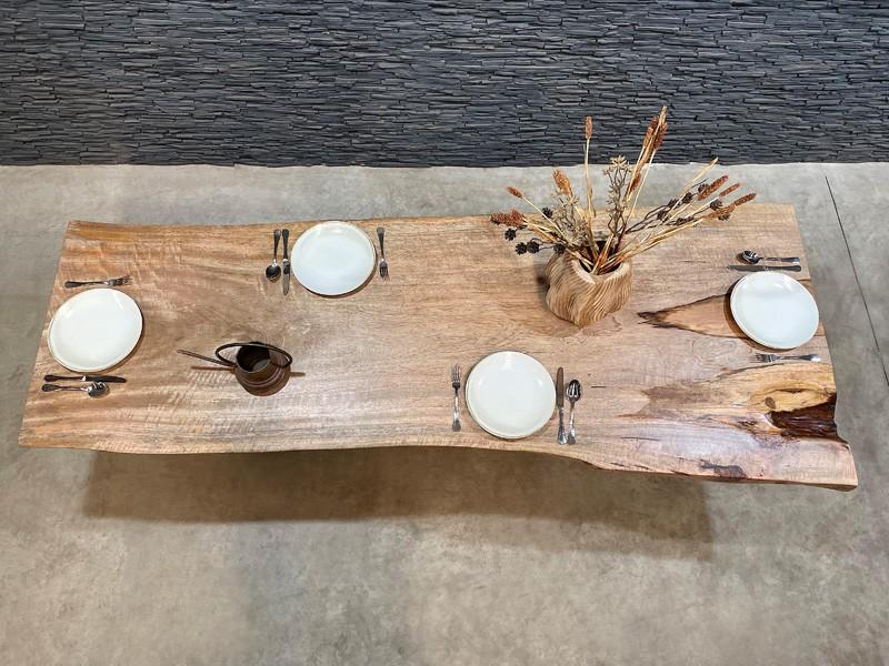 Mesa Hierro y Madera para Comedor Afra - Arrelart