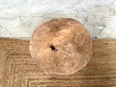 Taburete rústico madera natural