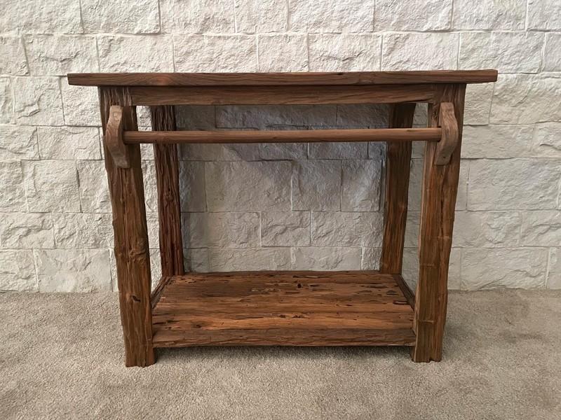 EXCLUSIVE OLD TEAK BATHROOM CABINET